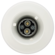 BG Electrical Ceiling Accessories - Enclosed, 2 terminal body, 3 terminals and earth in base, PVC tails, HO skirt