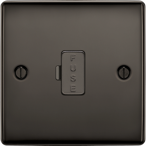BG Electrical Nexus Metal Black Nickel - Unswitched and fused