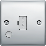 BG Electrical Nexus Metal Polished Chrome - Unswitched and fused with flex outlet