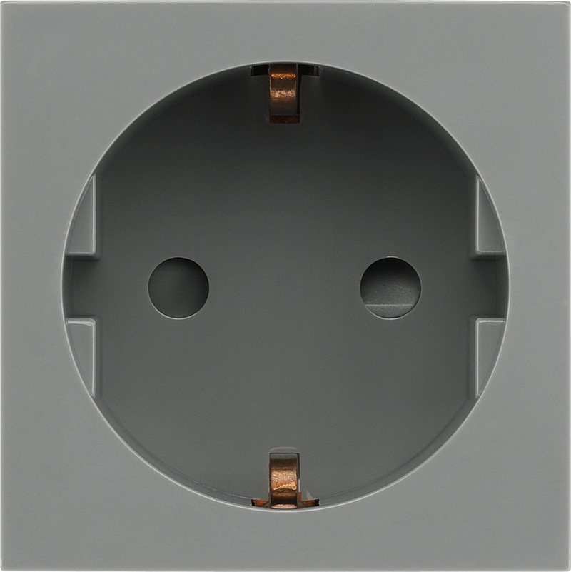 BG Electrical Euro Module - 16A Schuko, unswitched socket