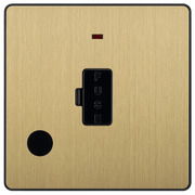 BG Electrical Evolve Satin Brass - Unswitched and fused