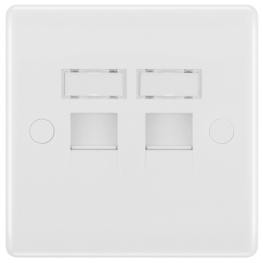 BG Electrical 800 Series - Double, RJ45 data socket (screw)