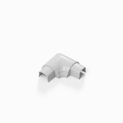 D-Line Trunking - 16x8mm White Smooth-Fit Flat Bend