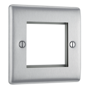 BG Electrical Euro Module - 2 module - square
