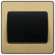 BG Electrical Evolve Satin Brass - Single, 2 way switch, wide rocker