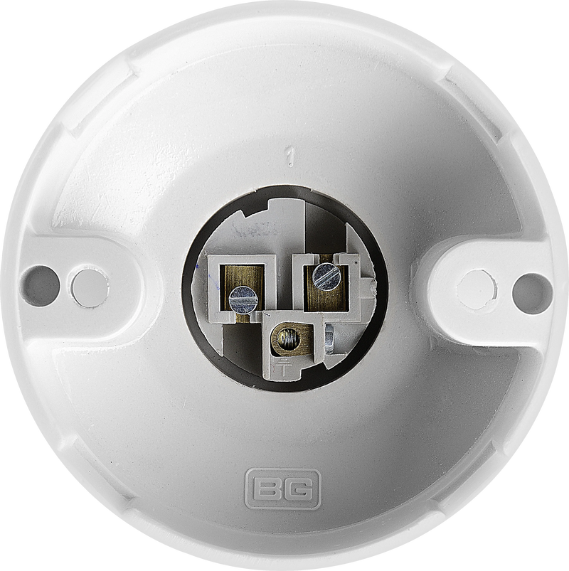 BG Electrical Ceiling Accessories - 3 terminals, short skirt