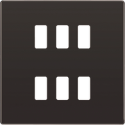 BG Electrical Grid - 6 module, square