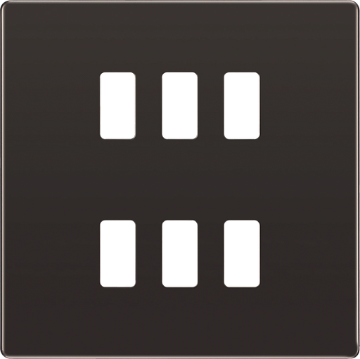 BG Electrical Grid - 6 module, square