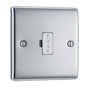 BG Electrical Nexus Metal Polished Chrome - Unswitched and fused