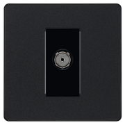 BG Electrical Evolve Matt Black - Single, co-axial
