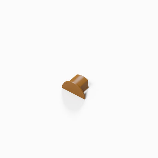 D-Line Trunking - 16x8mm Oak-Effect Smooth-Fit End Cap
