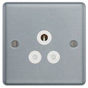 BG Electrical Metal Clad - 5A, single, unswitched, round pin
