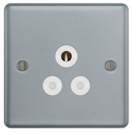 BG Electrical Metal Clad - 5A, single, unswitched, round pin
