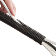 D-Line Cable Tidy - Cable Tidy Tube, Black - 1.1m, 32mm dia.