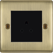 BG Electrical Nexus Metal Antique Brass - 2A, single, unswitched, round pin