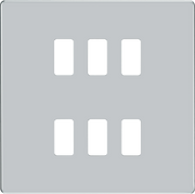 BG Electrical Grid - 6 module, square
