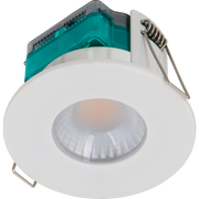 Luceco Ftype Essence Fire Rated Downlight 5W 550lm 4000K Dimmable IP65 White bezel - Flat - Pack of 1