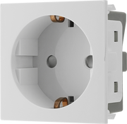 BG Electrical Euro Module - 16A Schuko, unswitched socket