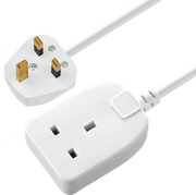 Masterplug Basic - 1 Socket, 5m, 13A, White