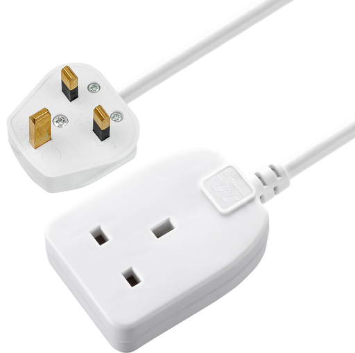 Masterplug Basic - 1 Socket, 5m, 13A, White