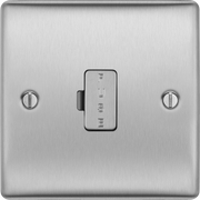 BG Electrical Nexus Metal Brushed Steel - Unswitched and fused