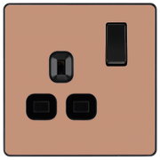 BG Electrical Evolve Polished Copper - Single, switched, single pole