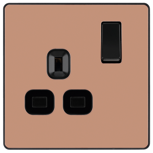 BG Electrical Evolve Polished Copper - Single, switched, single pole