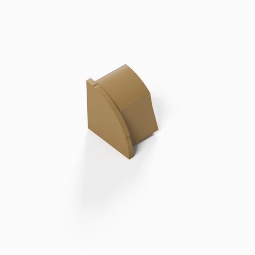 D-Line Trunking - 22x22mm Stainable Smooth-Fit End Cap (Left)