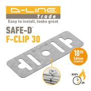 D-Line Fire Clip - Safe-D F-Clip 30 (Pack of 100)