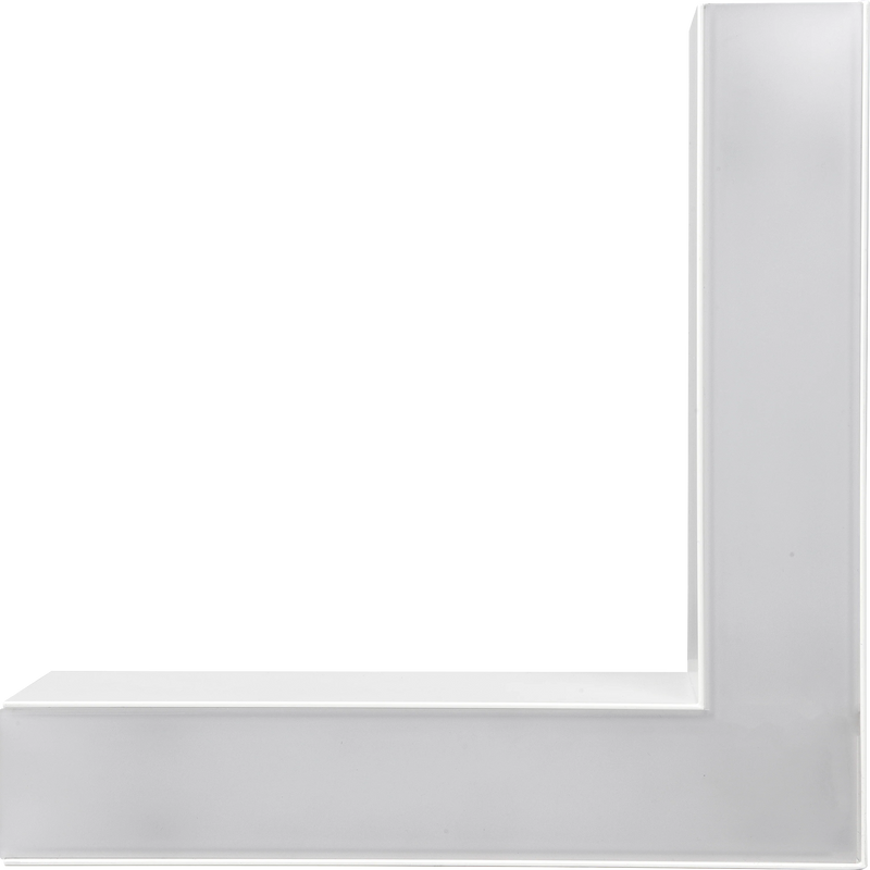 Luceco Contour Suspended - Contour 314mm suspended 90° connector module 600lumens with fixed output driver finished in white