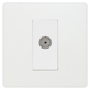 BG Electrical Evolve Pearlescent White - Single, co-axial