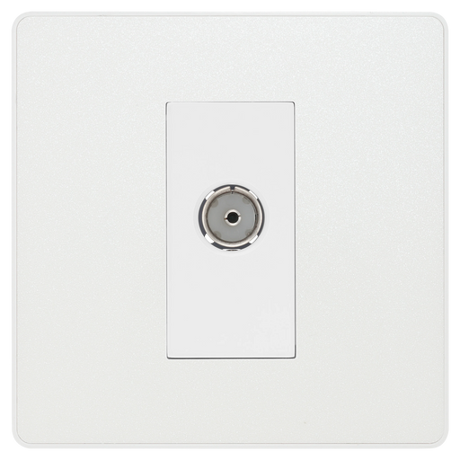 BG Electrical Evolve Pearlescent White - Single, co-axial