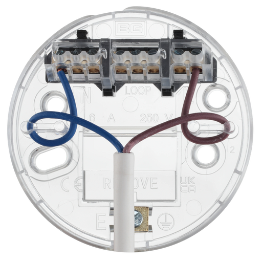 BG Electrical Ceiling Accessories - 6 flex and 3" base with decorators cover