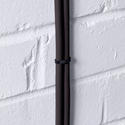 D-Line Fire Clip - Safe-D Stag-Clip for 2x 6-8mm φ cables. Twin, Black - Pack of 50