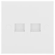 BG Electrical 900 Series - Double, telephone socket, secondary (screw)
