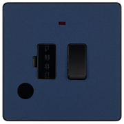 BG Electrical Evolve Matt Blue - Switched and fused with indicator