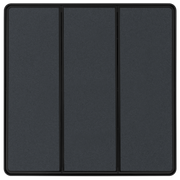 BG Electrical Evolve Matt Grey - Triple, 2 way switch, edge rocker