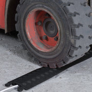 D-Line Floor Cover - Drive Over Cable Protector, Black - 765mm Length, Cavity 38x12mm