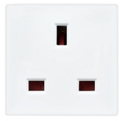 Masterplug Basic - 2 Sockets, 13A, White