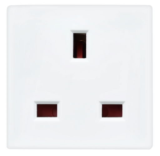 Masterplug Basic - 2 Sockets, 13A, White