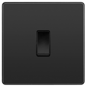 BG Electrical Evolve Black Chrome - Single, 2 way switch