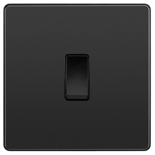 BG Electrical Evolve Black Chrome - Single, 2 way switch