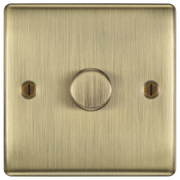 BG Electrical Nexus Metal Antique Brass - Single, 2 way push 200W