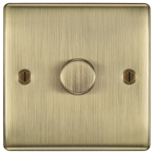 BG Electrical Nexus Metal Antique Brass - Single, 2 way push 200W