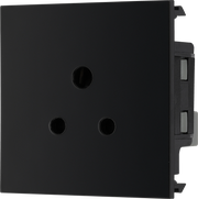 BG Electrical Euro Module - 2A round pin, unswitched socket