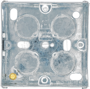 BG Electrical Contractor - Steel Knockout Box, Single, 35mm
