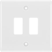 BG Electrical Grid - 2 module, square