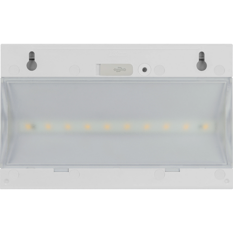 Luceco Prysm Wall Light - Prysm Decorative Outdoor Solar Wall Light with PIR Motion Sensor and USB Charging Port, LED Exterior Lighting, White, IP54, 6W, 600lm, 4000K