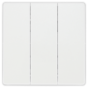 BG Electrical Evolve Pearlescent White - Triple, 2 way switch, edge rocker