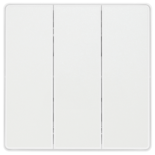 BG Electrical Evolve Pearlescent White - Triple, 2 way switch, edge rocker